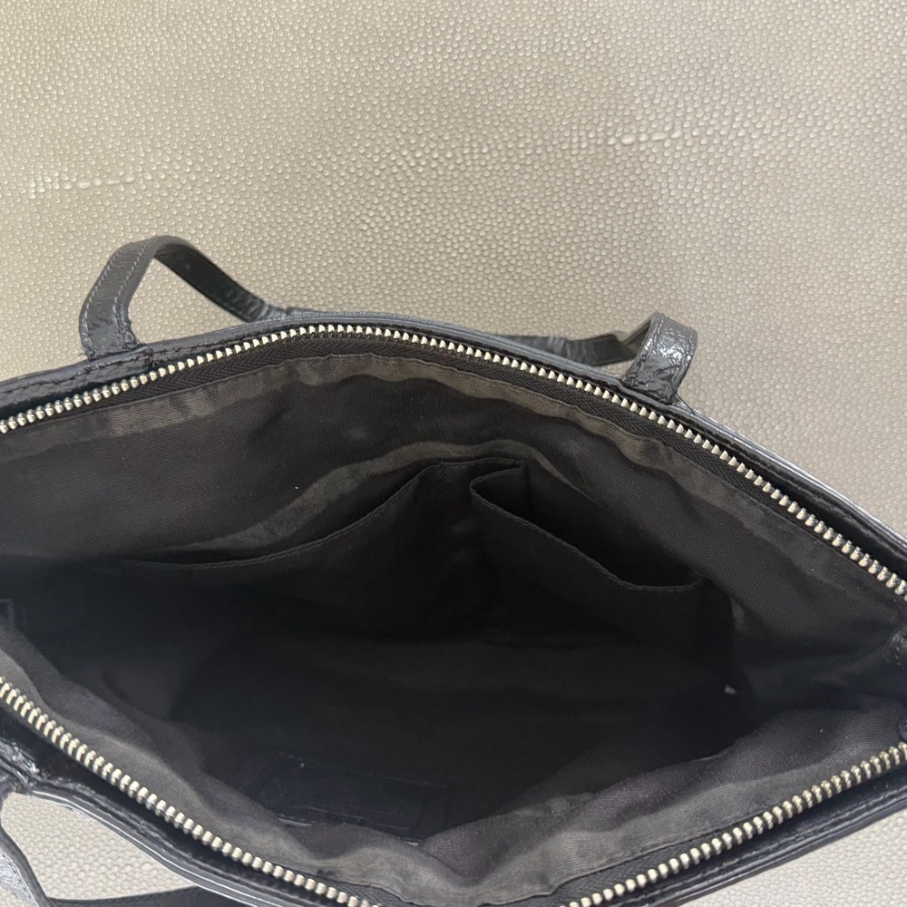 Coach Gray and Black Leopard Print Tote - Picture 7 of 9
